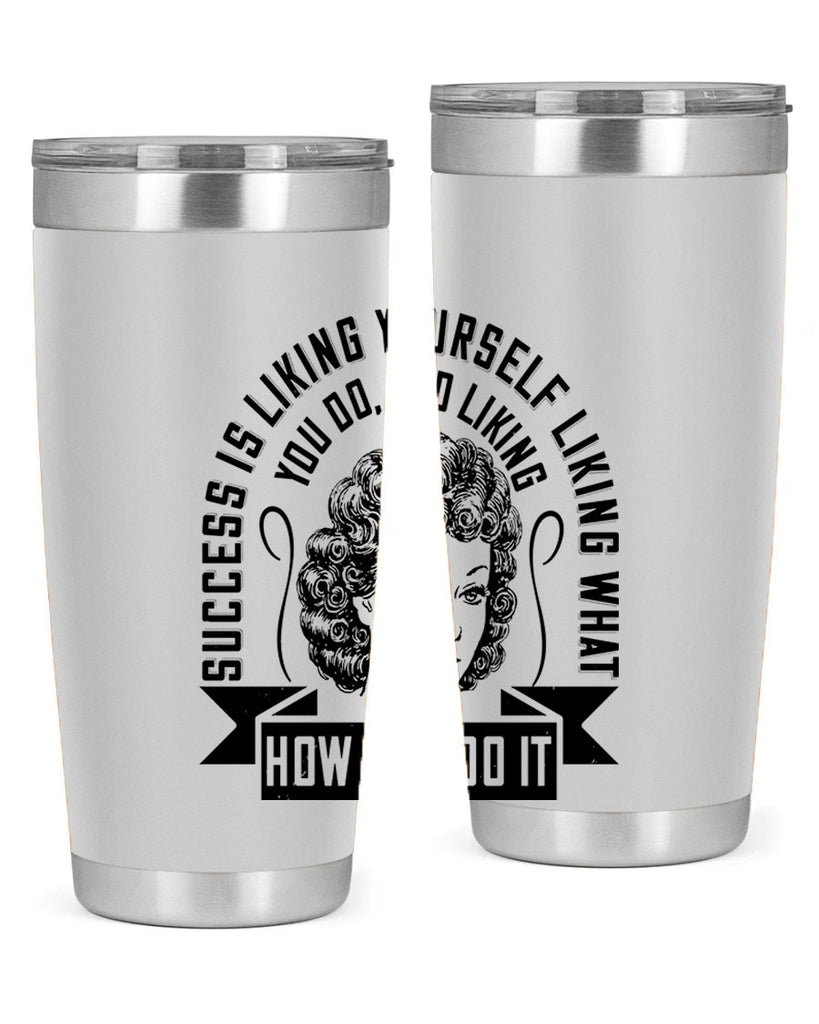 Success is liking yourself liking what you do and liking how you do it Style 16#- afro- Tumbler