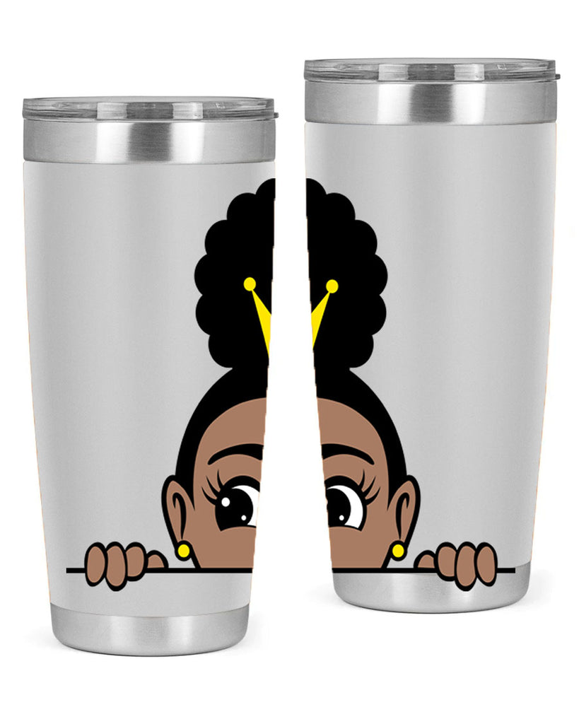 afro puff crown girl 1#- women-girls- Tumbler