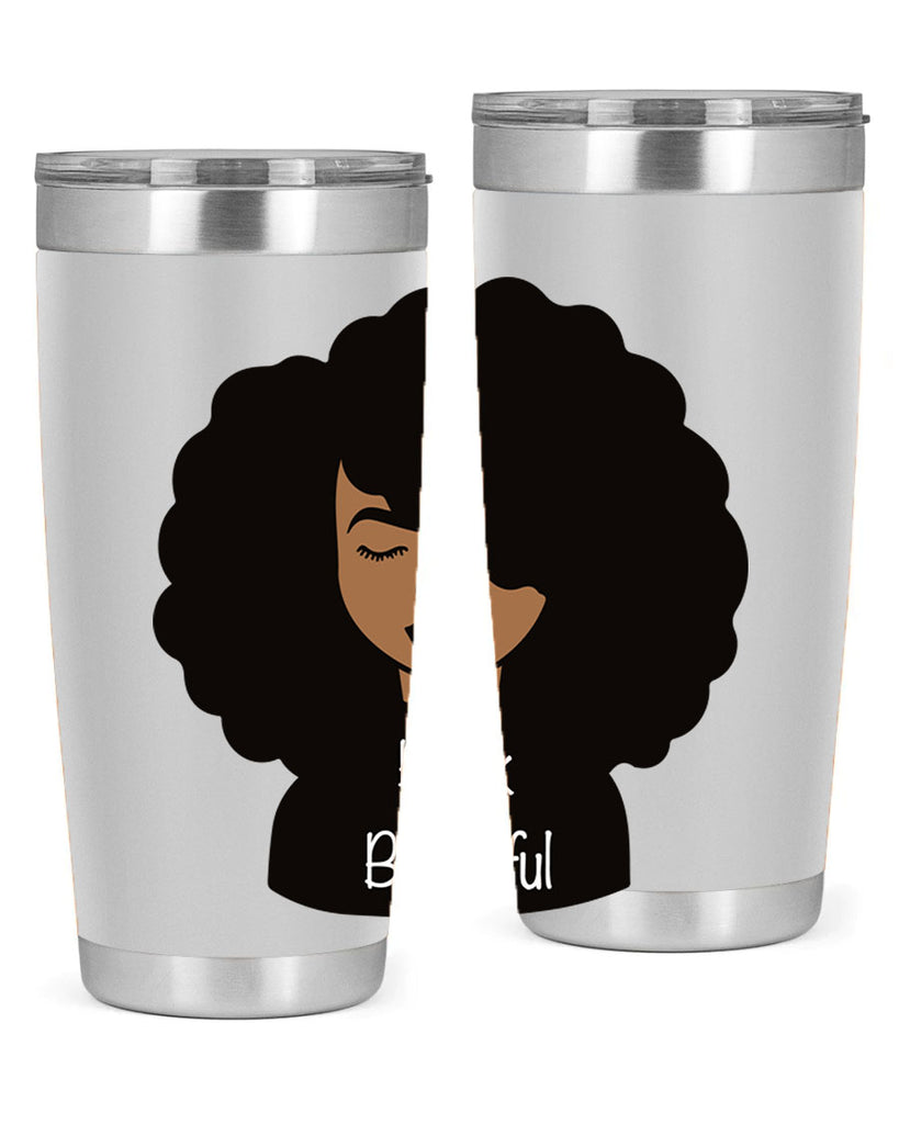 black is beautiful 12#- women-girls- Tumbler