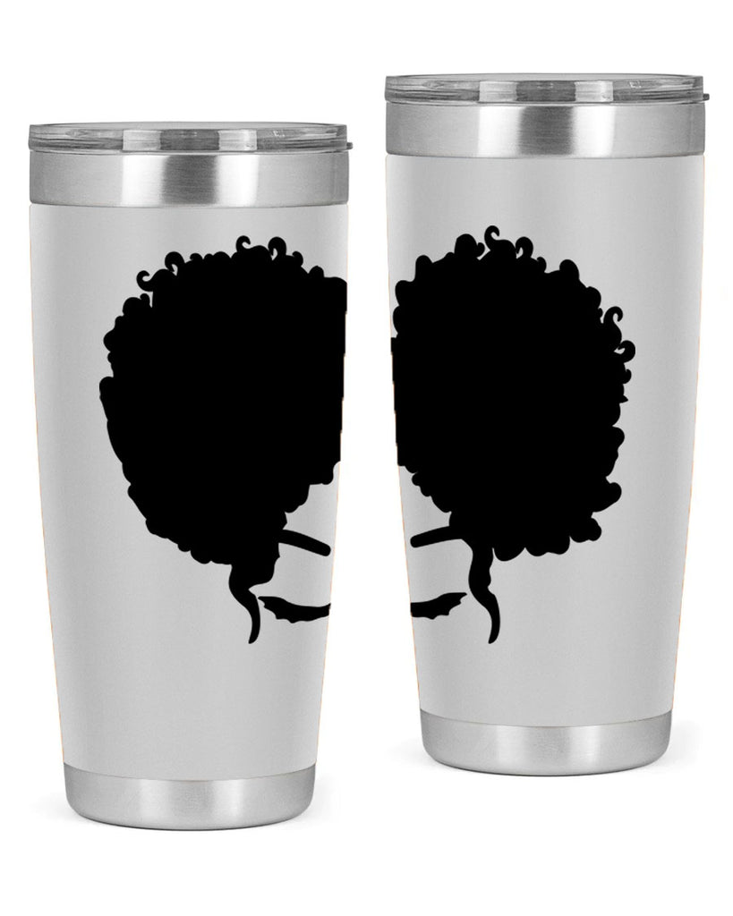 black woman red lips 9#- women-girls- Tumbler