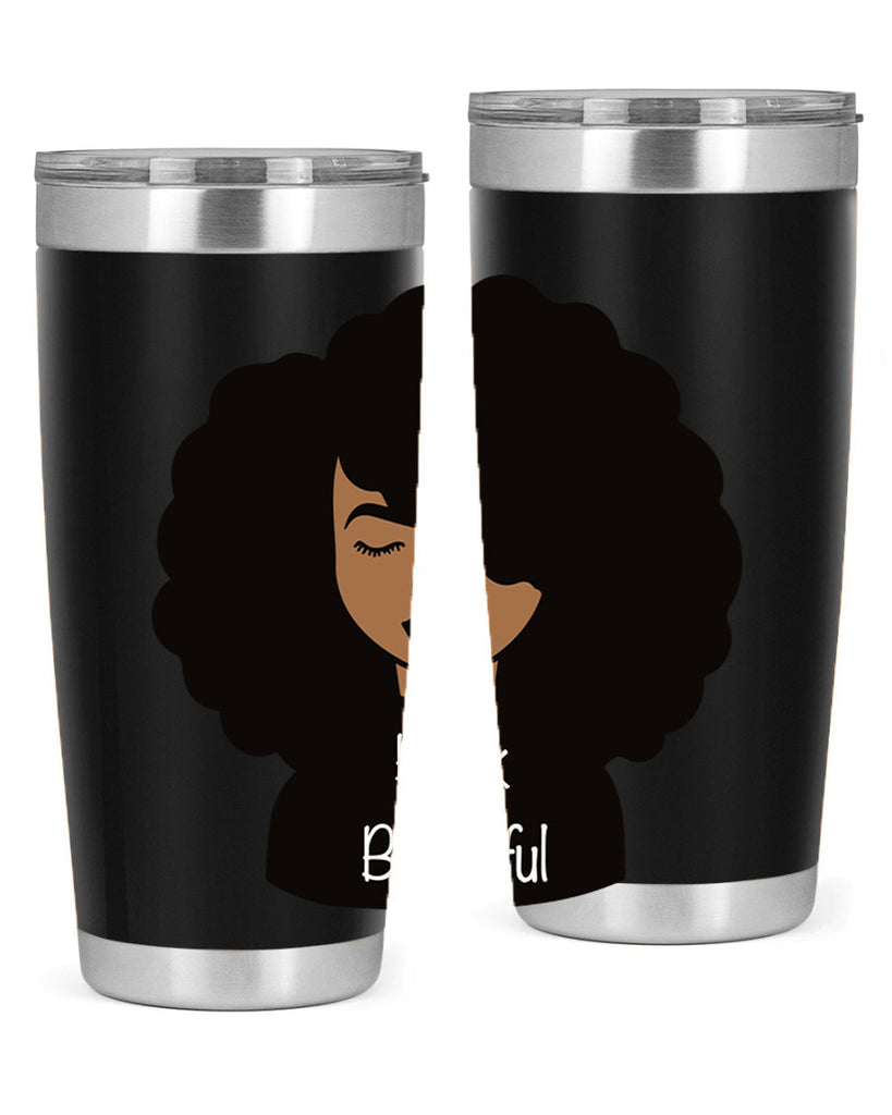 black is beautiful 12#- women-girls- Tumbler