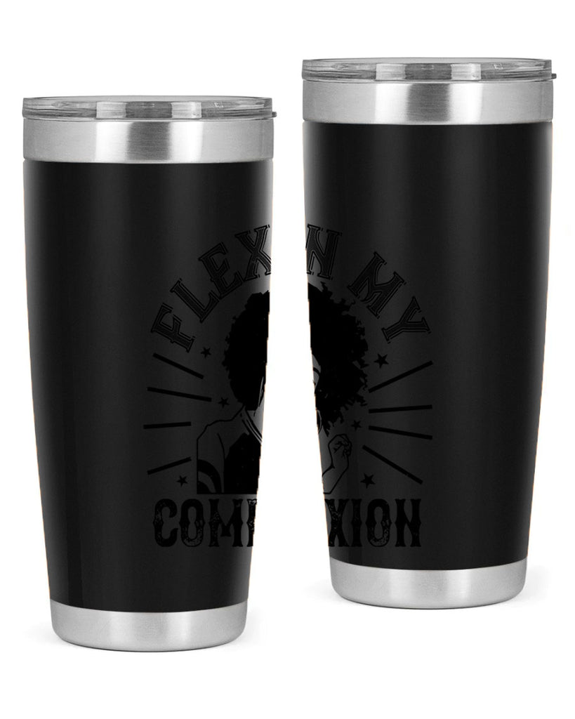 flexin my complexion Style 34#- afro- Tumbler