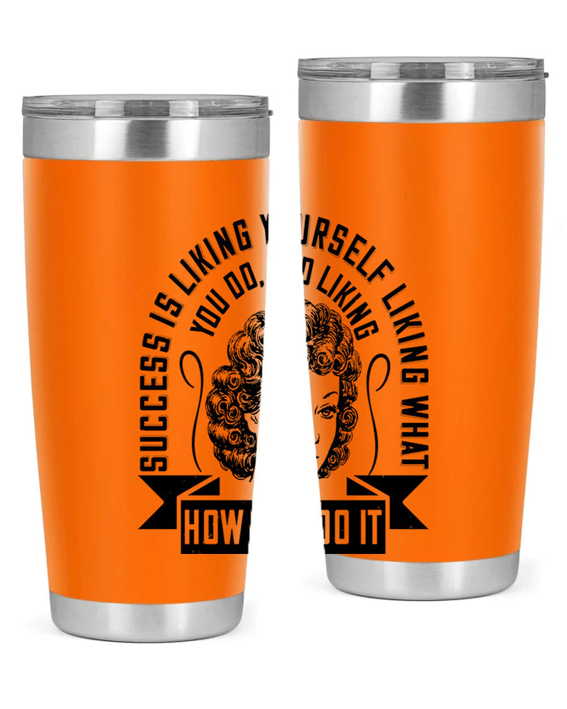 Success is liking yourself liking what you do and liking how you do it Style 16#- afro- Tumbler