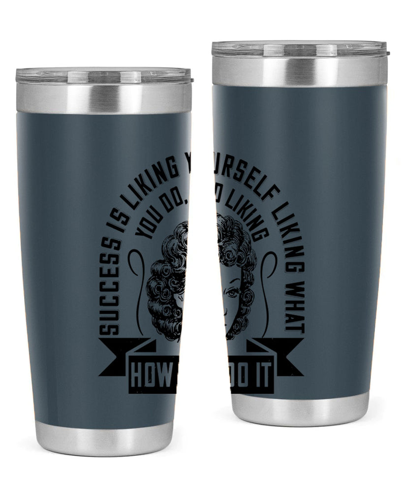 Success is liking yourself liking what you do and liking how you do it Style 16#- afro- Tumbler