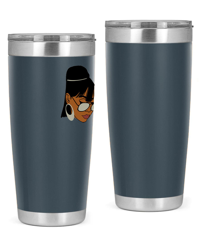 black afro 40#- women-girls- Tumbler