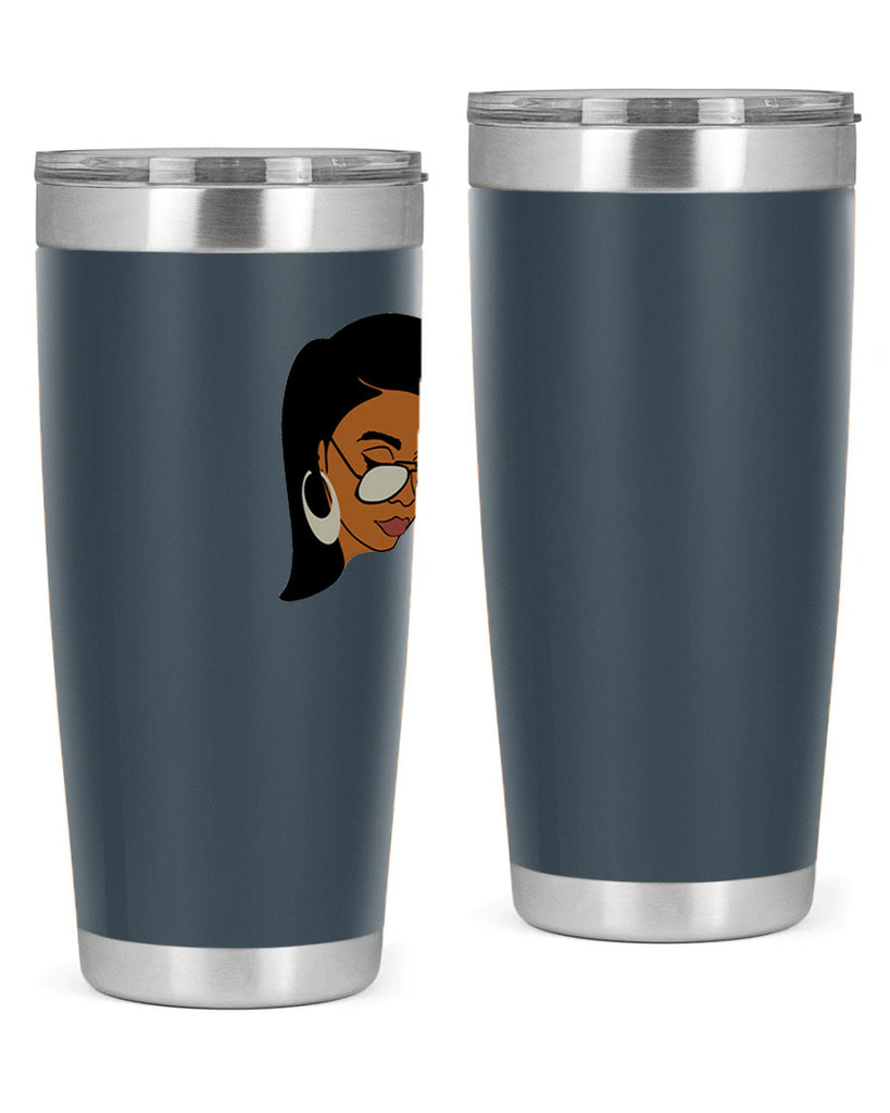 black afro 48#- women-girls- Tumbler
