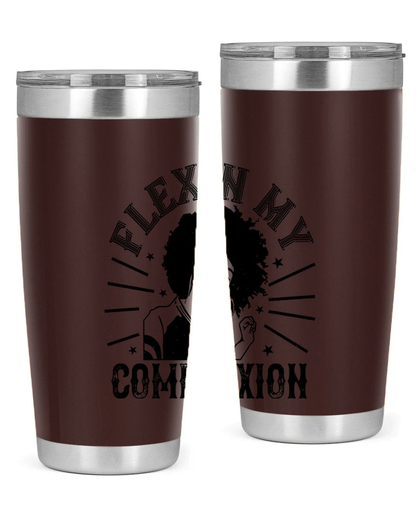 flexin my complexion Style 34#- afro- Tumbler