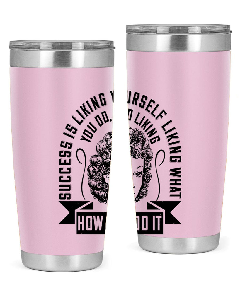 Success is liking yourself liking what you do and liking how you do it Style 16#- afro- Tumbler