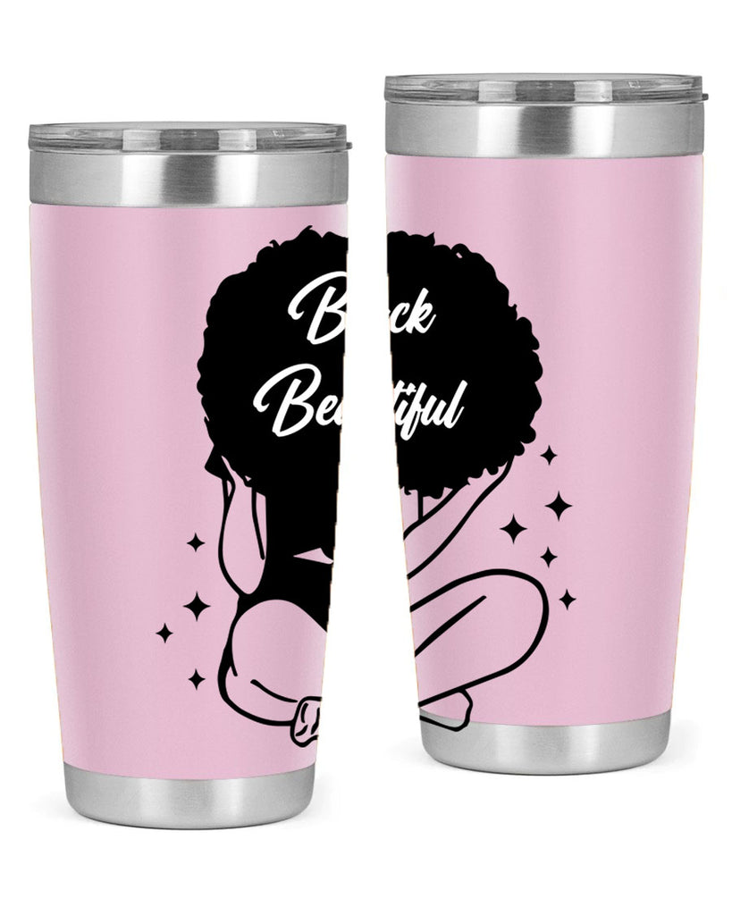 black is beautiful 15#- women-girls- Tumbler