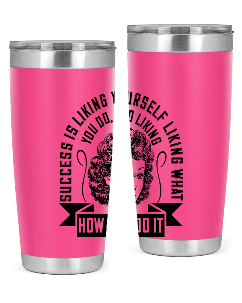 Success is liking yourself liking what you do and liking how you do it Style 16#- afro- Tumbler