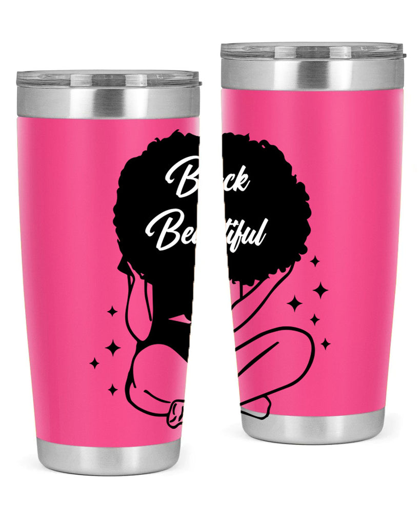 black is beautiful 15#- women-girls- Tumbler