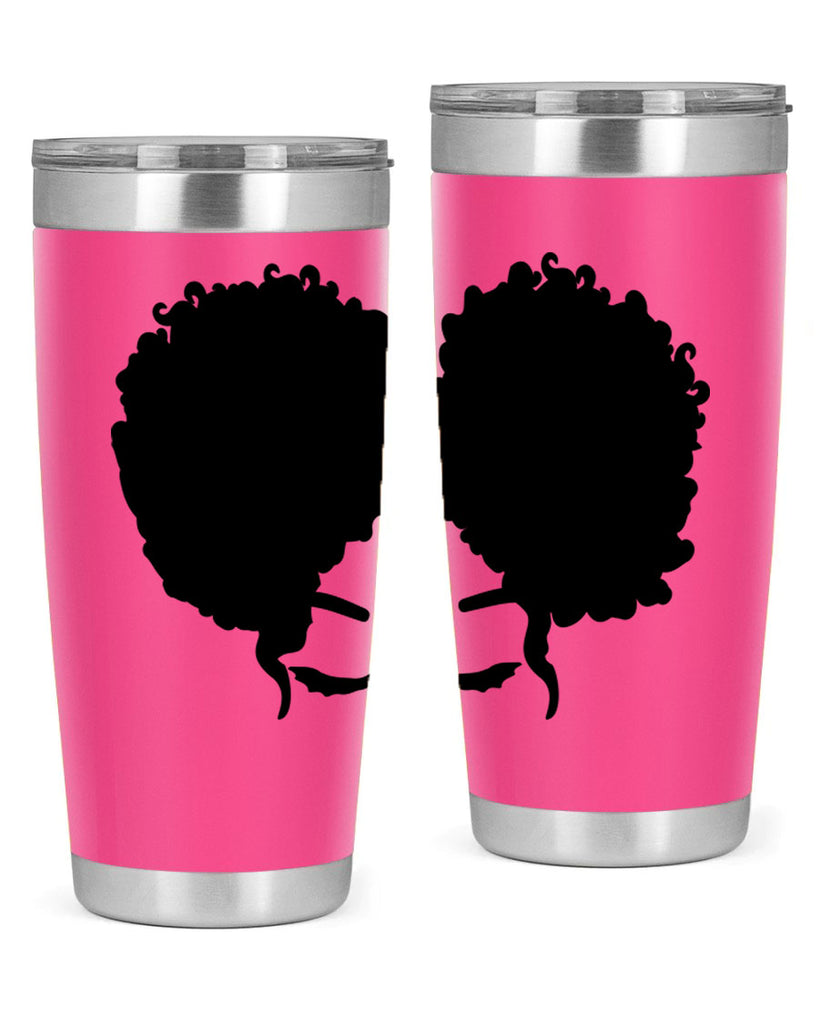black woman red lips 9#- women-girls- Tumbler