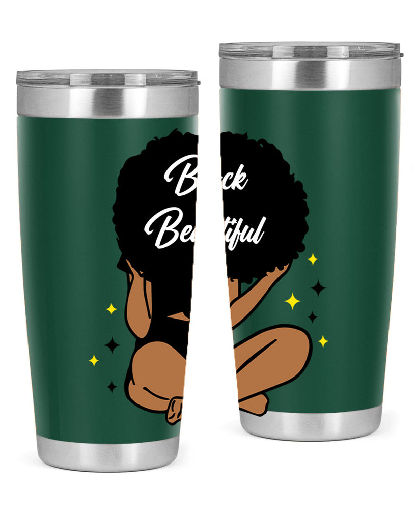 black is beautiful 14#- women-girls- Tumbler