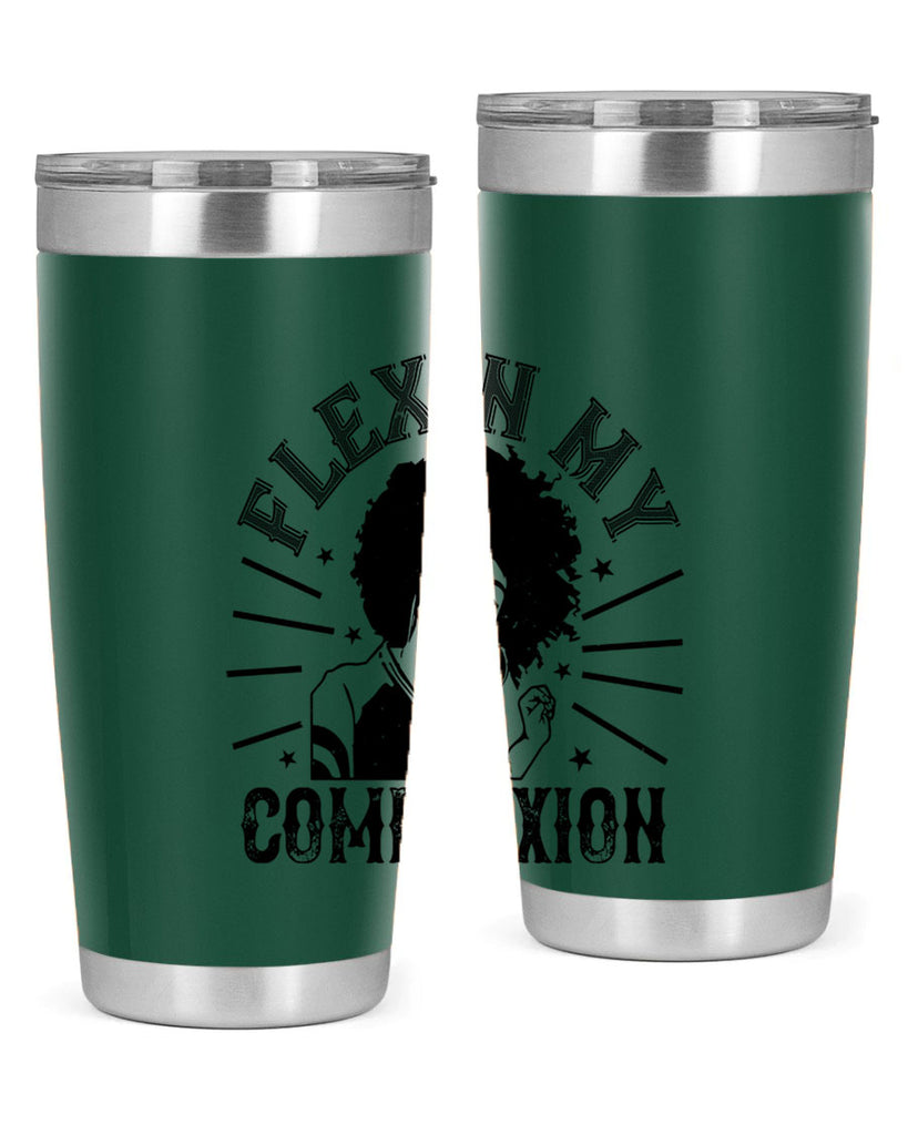 flexin my complexion Style 34#- afro- Tumbler