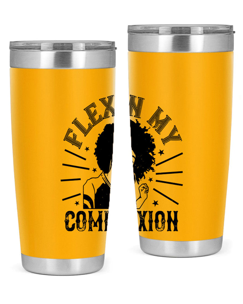flexin my complexion Style 34#- afro- Tumbler