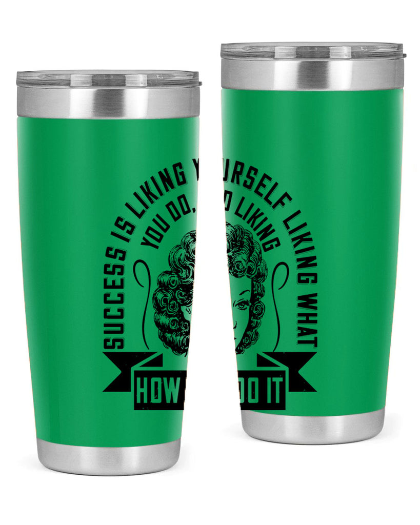 Success is liking yourself liking what you do and liking how you do it Style 16#- afro- Tumbler