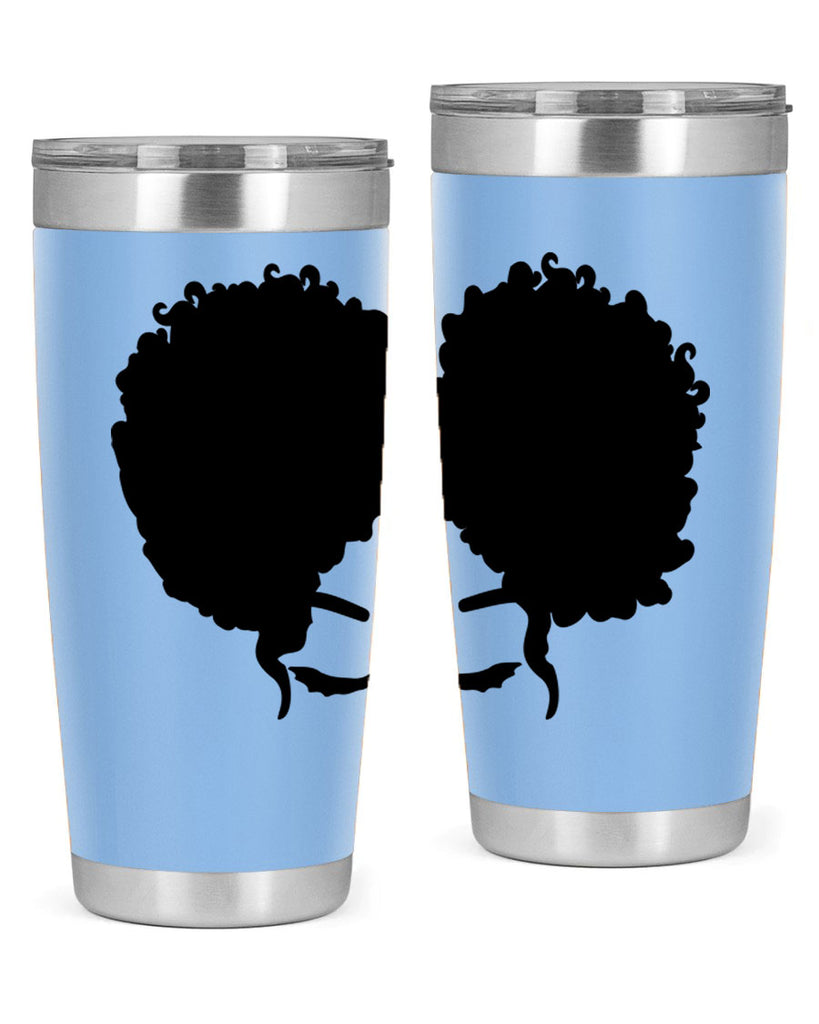 black woman red lips 9#- women-girls- Tumbler