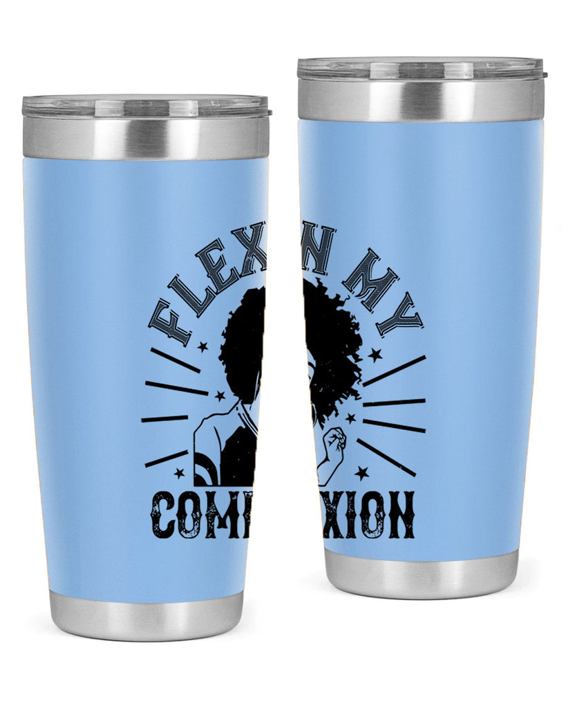 flexin my complexion Style 34#- afro- Tumbler