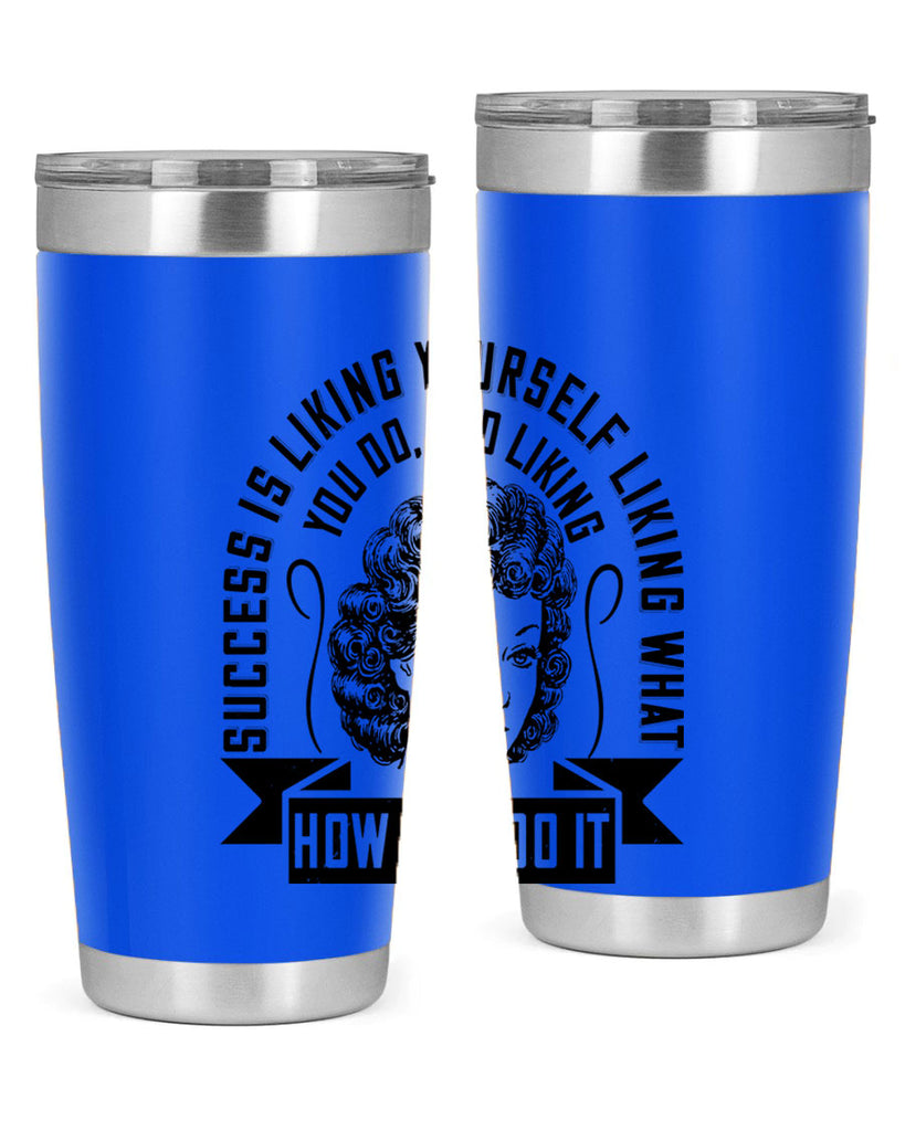 Success is liking yourself liking what you do and liking how you do it Style 16#- afro- Tumbler