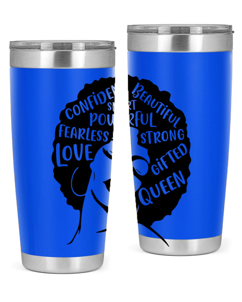 afro lady with words 24#- women-girls- Tumbler