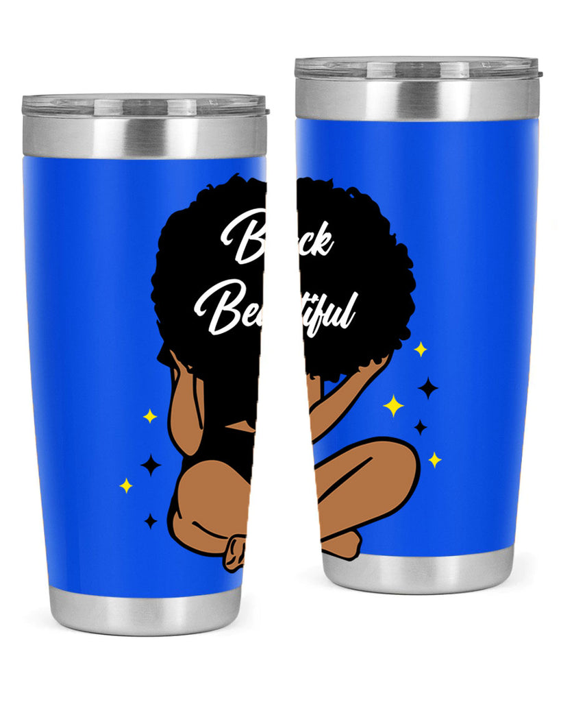 black is beautiful 14#- women-girls- Tumbler