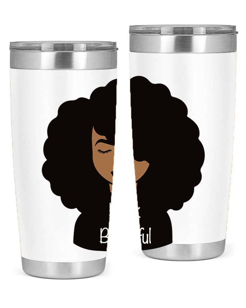 black is beautiful 12#- women-girls- Tumbler