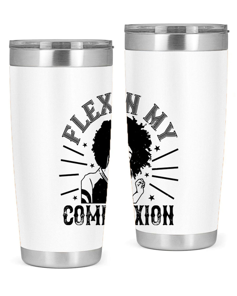 flexin my complexion Style 34#- afro- Tumbler