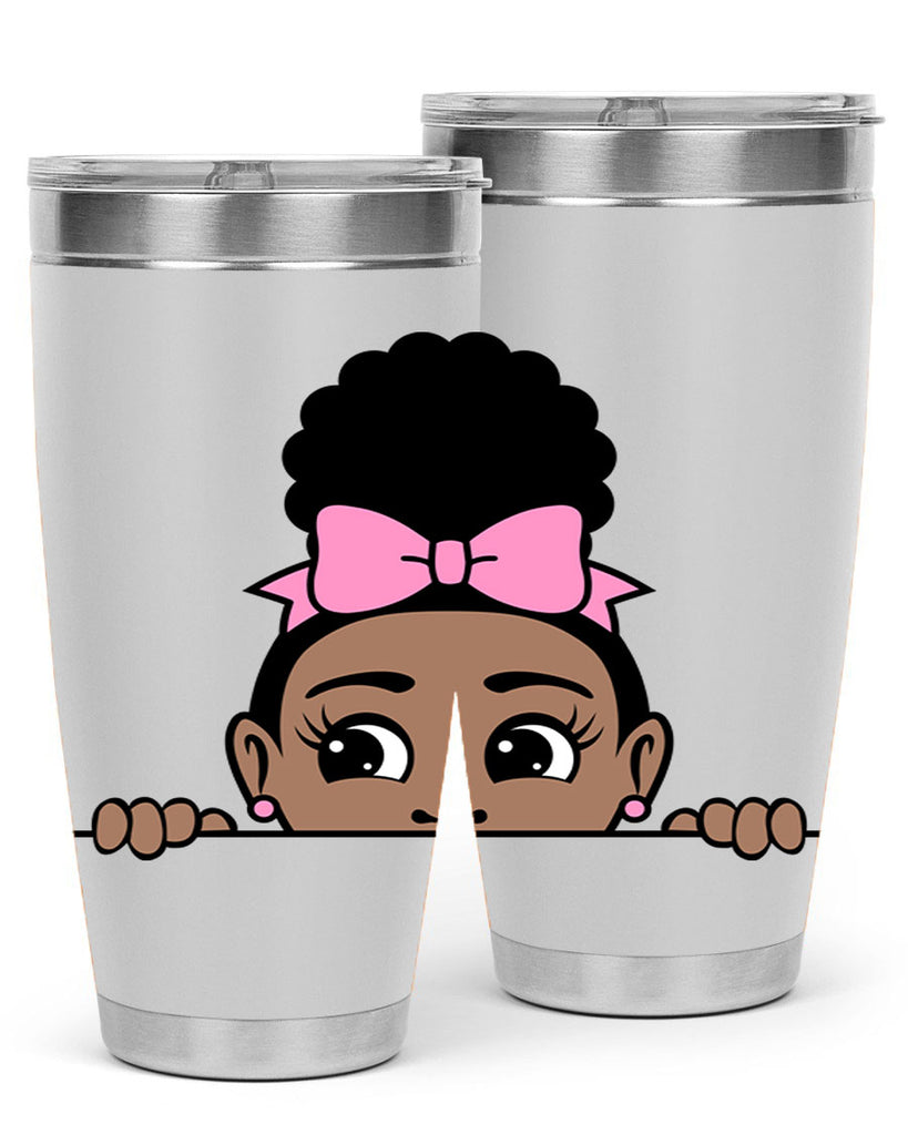 afro puff crown girl 3#- women-girls- Tumbler
