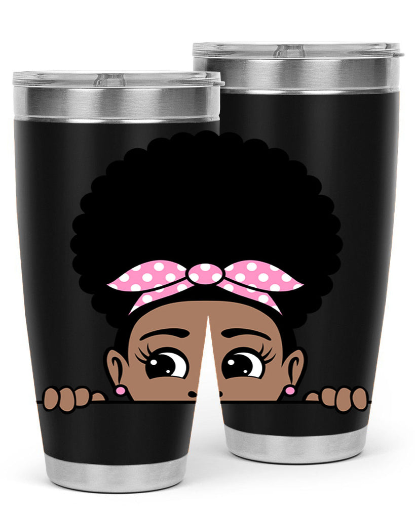 afro puff bandana girl peekaboo 85#- women-girls- Tumbler