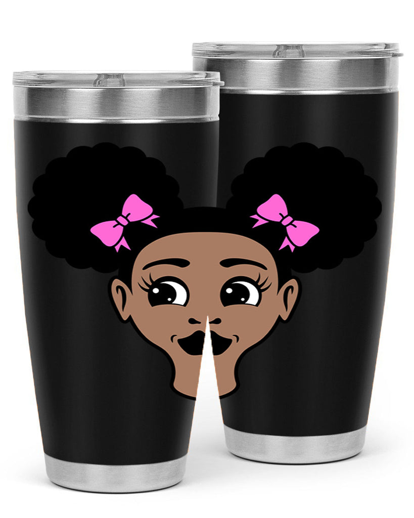 afro puffs girl 76#- women-girls- Tumbler