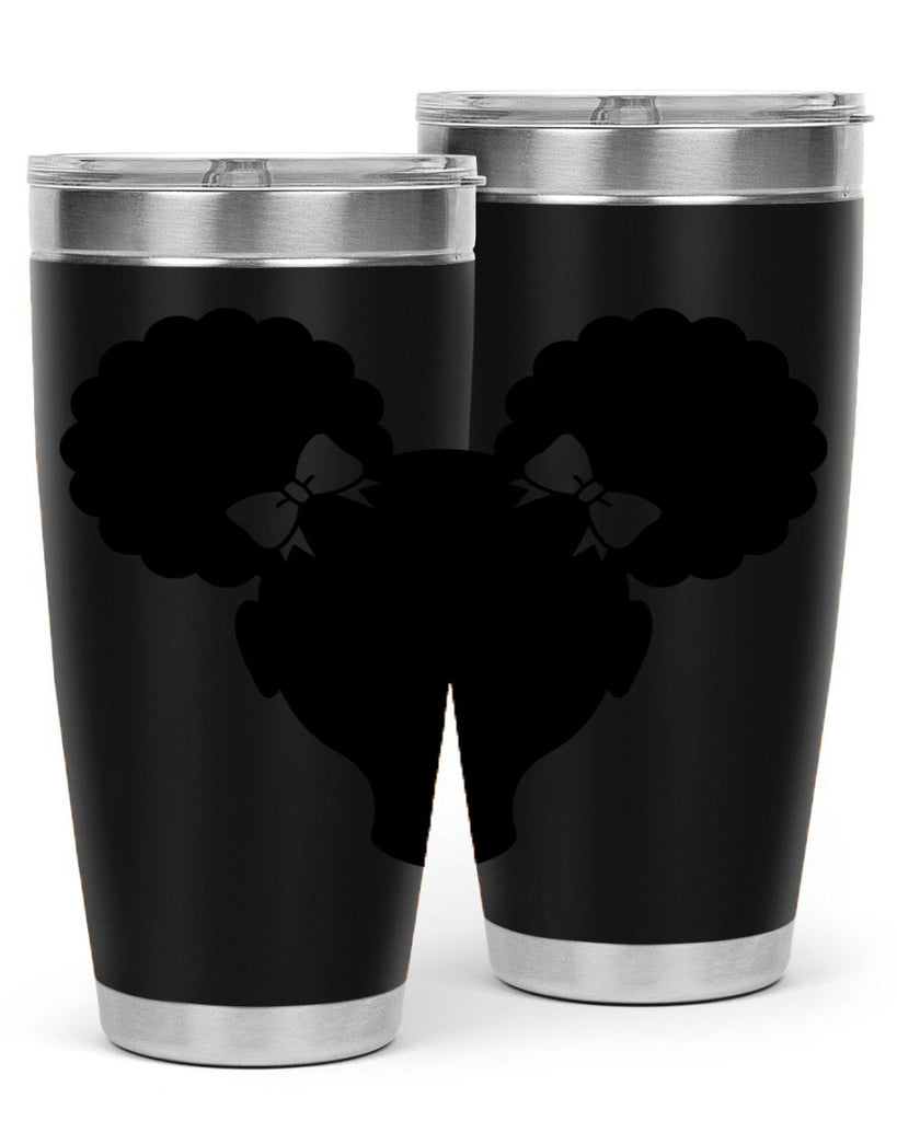 afro puffs girl 77#- women-girls- Tumbler