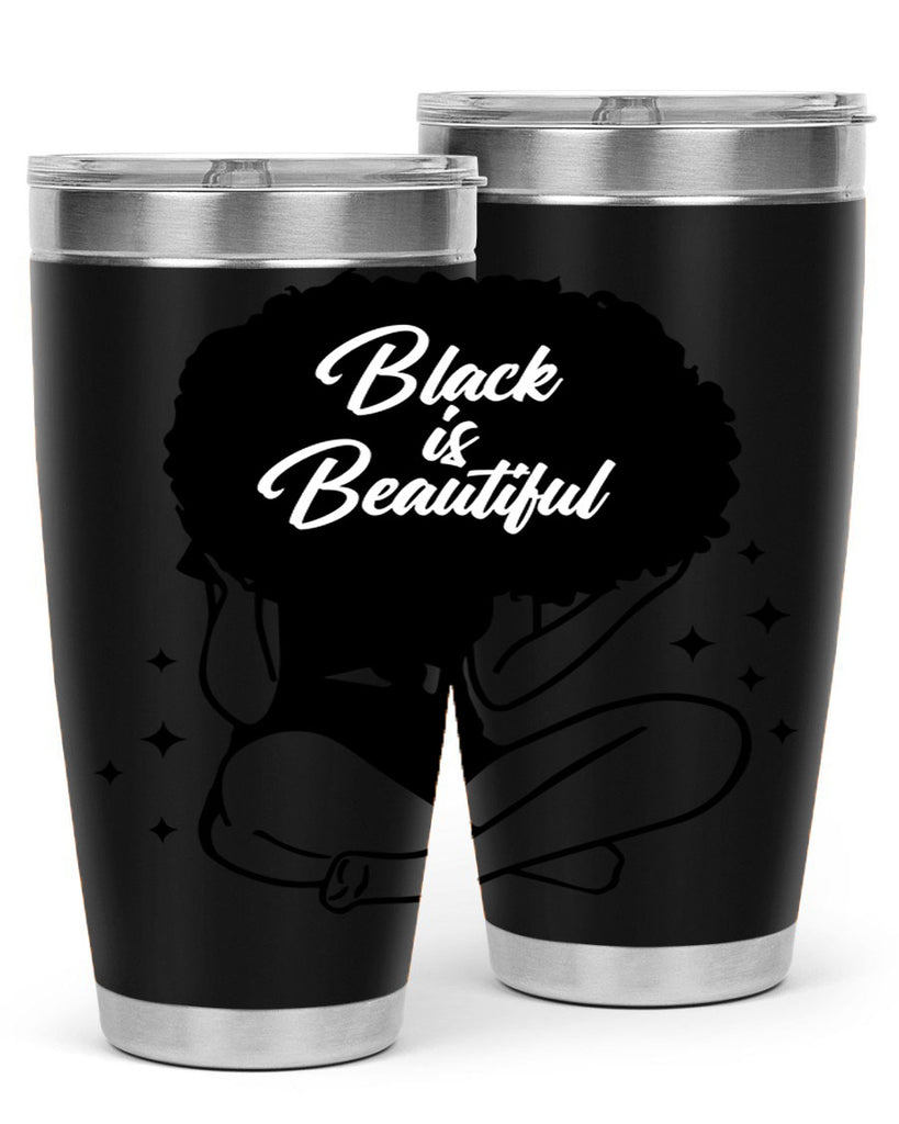 black is beautiful 15#- women-girls- Tumbler