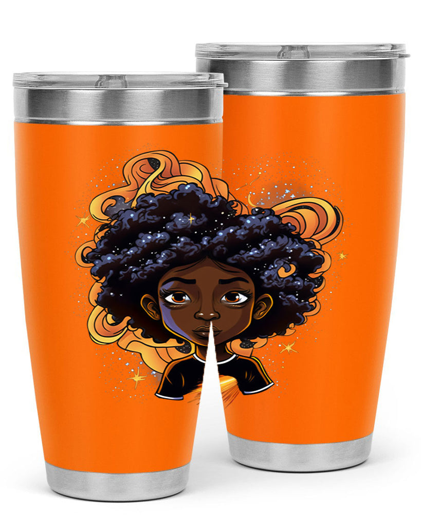 Sparkling Black Girl Design 12#- women-girls- Tumbler