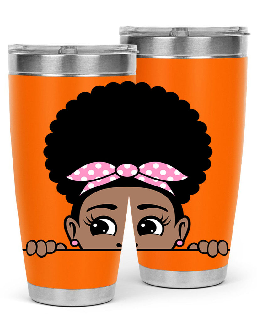 afro puff bandana girl peekaboo 85#- women-girls- Tumbler