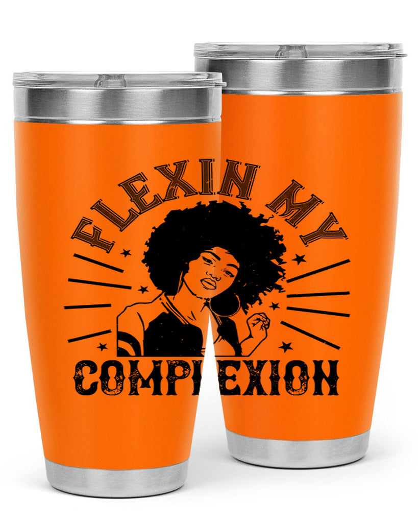 flexin my complexion Style 34#- afro- Tumbler