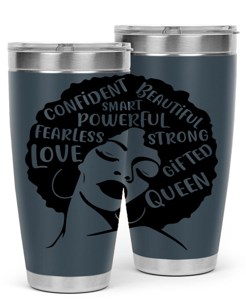 afro lady with words 24#- women-girls- Tumbler