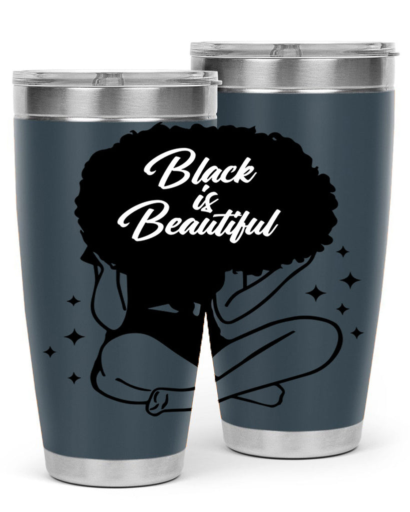black is beautiful 15#- women-girls- Tumbler