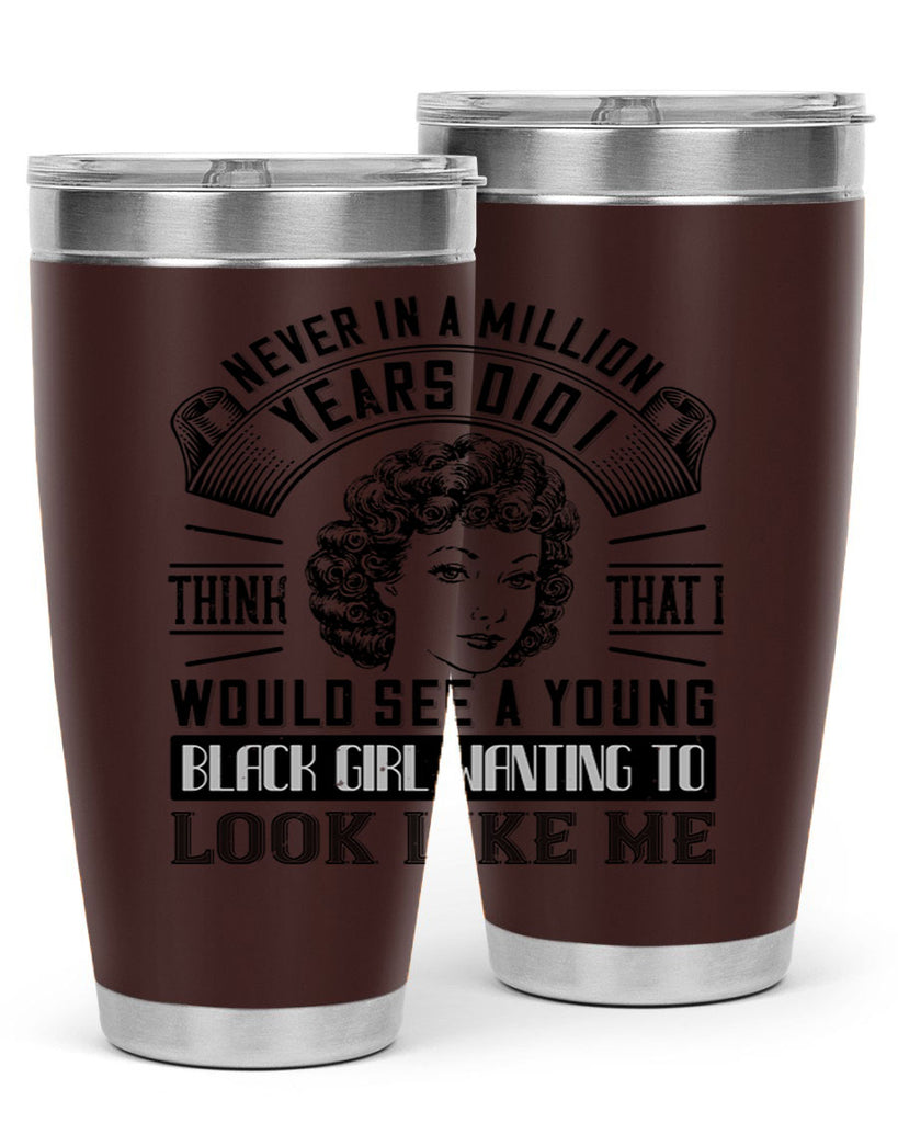 Never in a million years did I think that I would see a young black girl wanting 19#- afro- Tumbler
