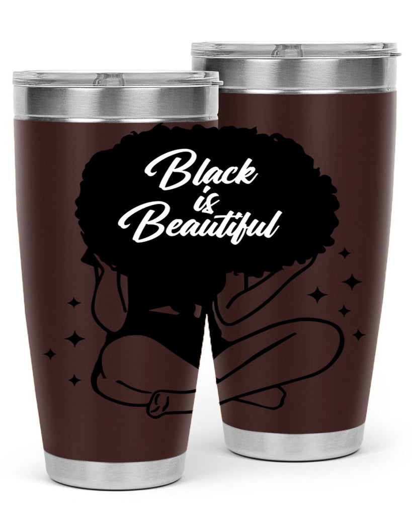 black is beautiful 15#- women-girls- Tumbler