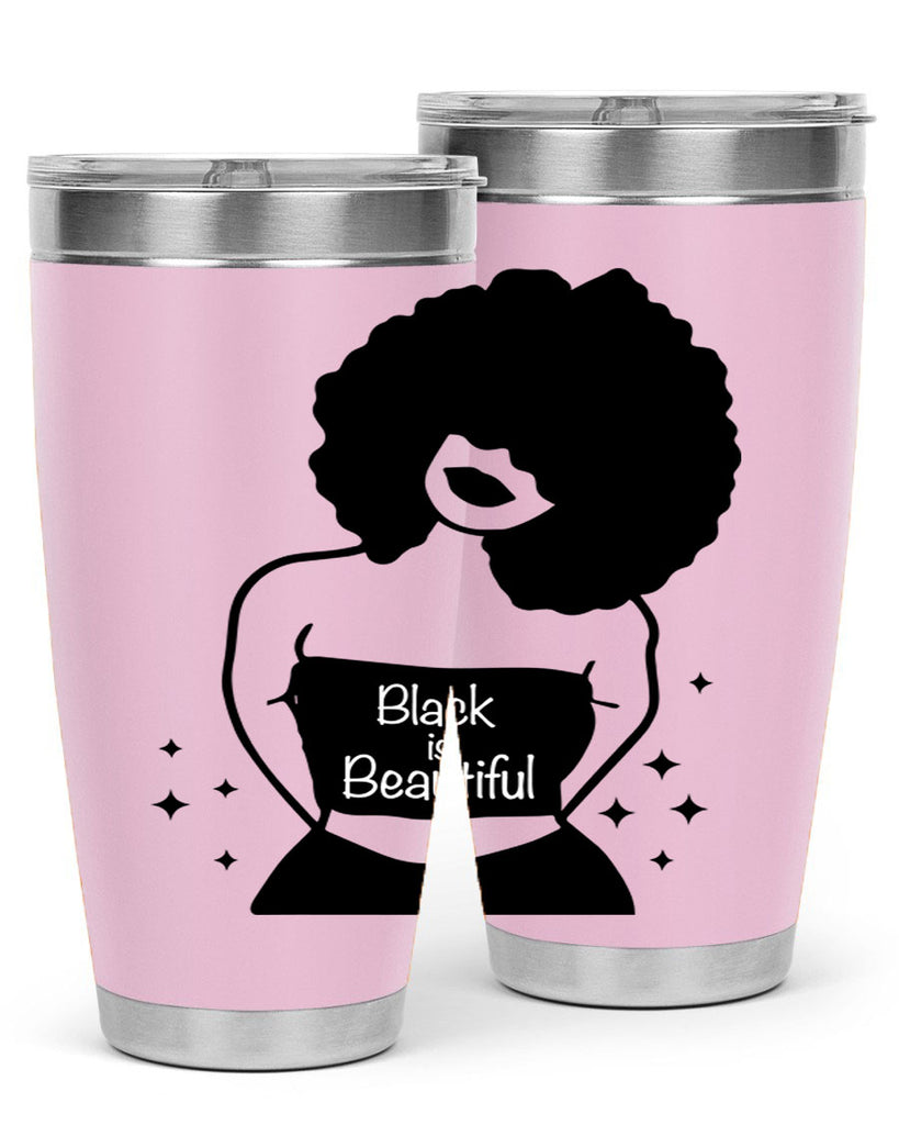 black is beautiful 11#- women-girls- Tumbler