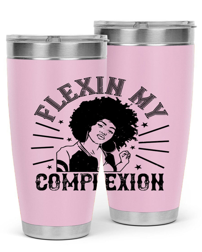 flexin my complexion Style 34#- afro- Tumbler