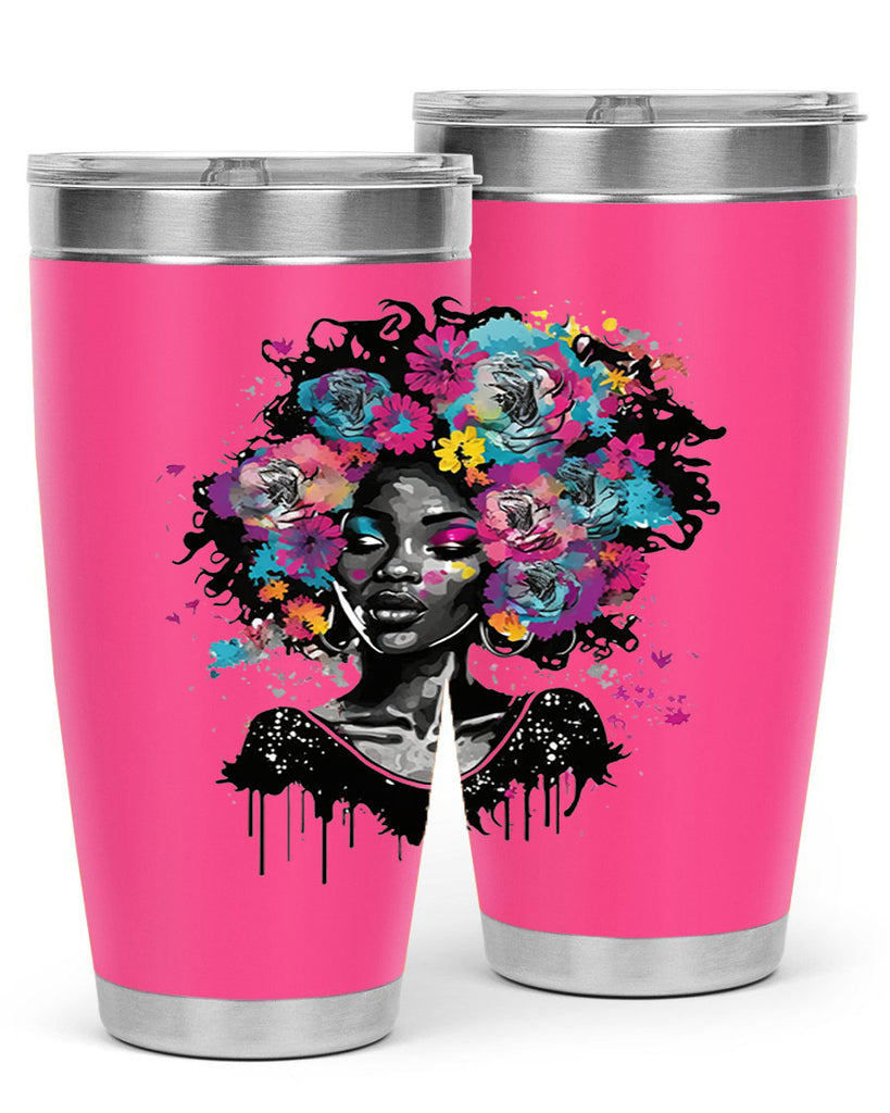 Sparkling Black Girl Design 17#- women-girls- Tumbler
