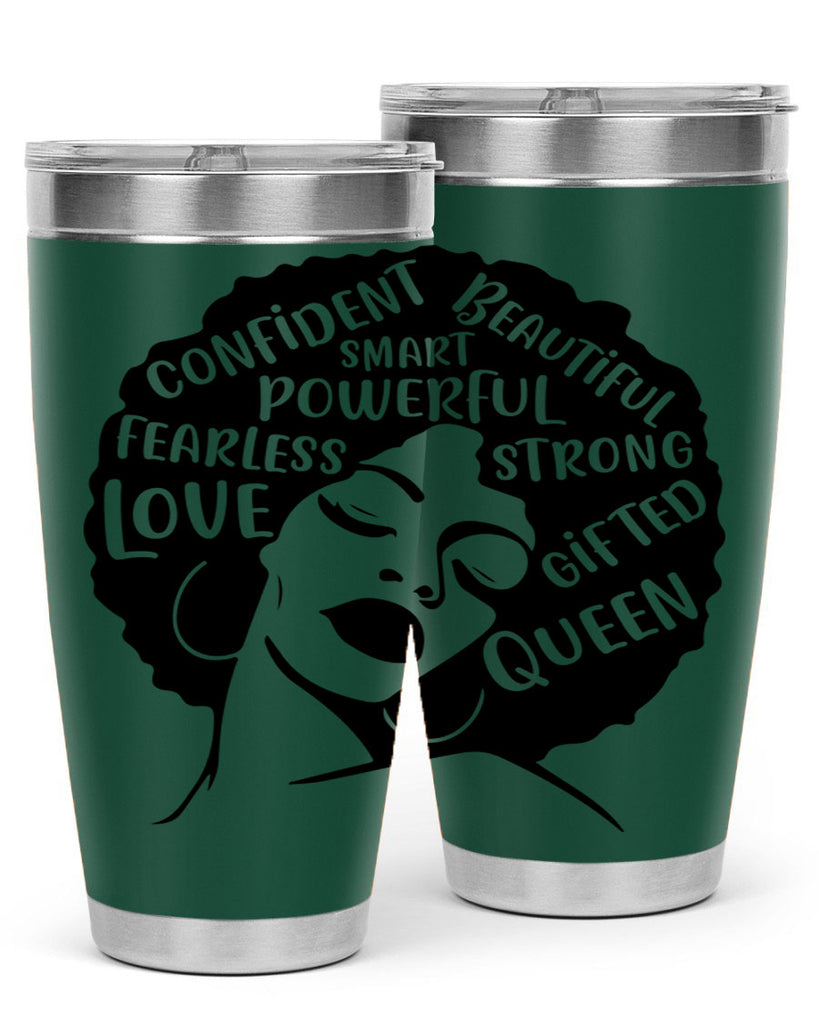 afro lady with words 24#- women-girls- Tumbler