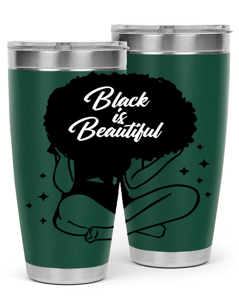 black is beautiful 15#- women-girls- Tumbler