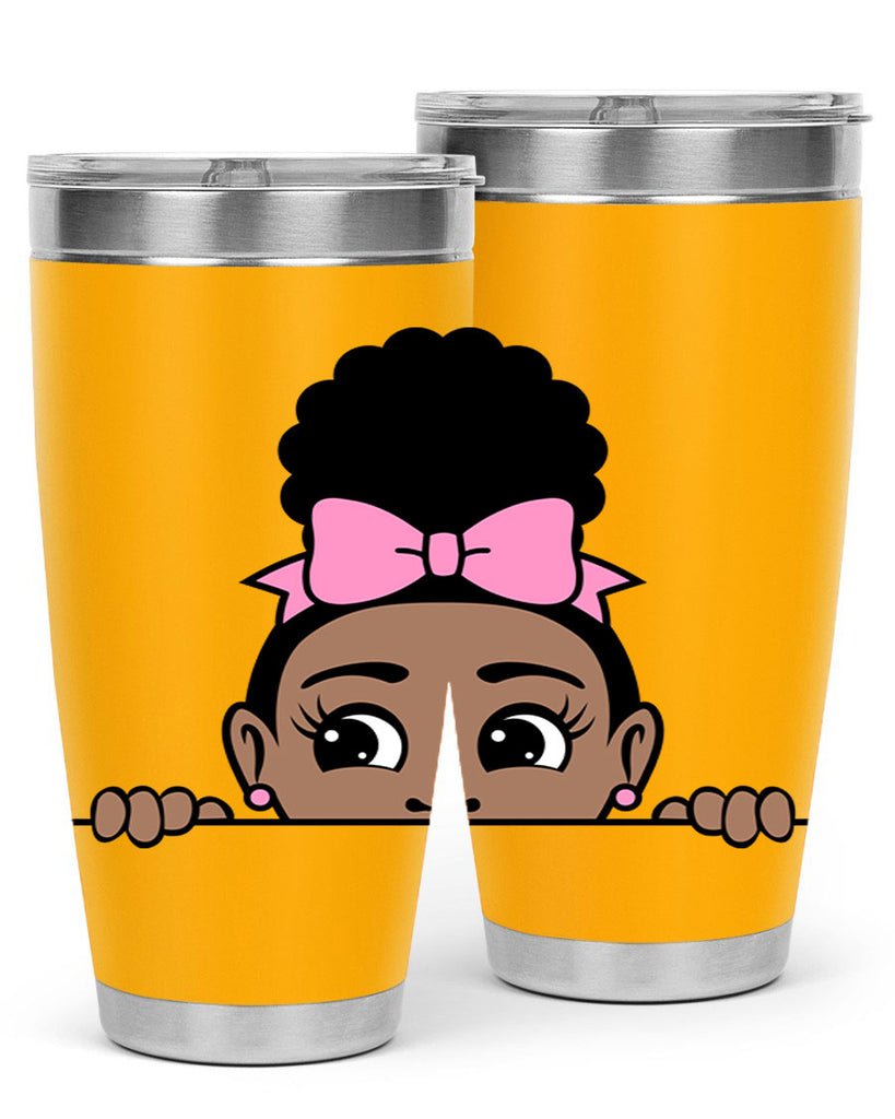 afro puff crown girl 3#- women-girls- Tumbler