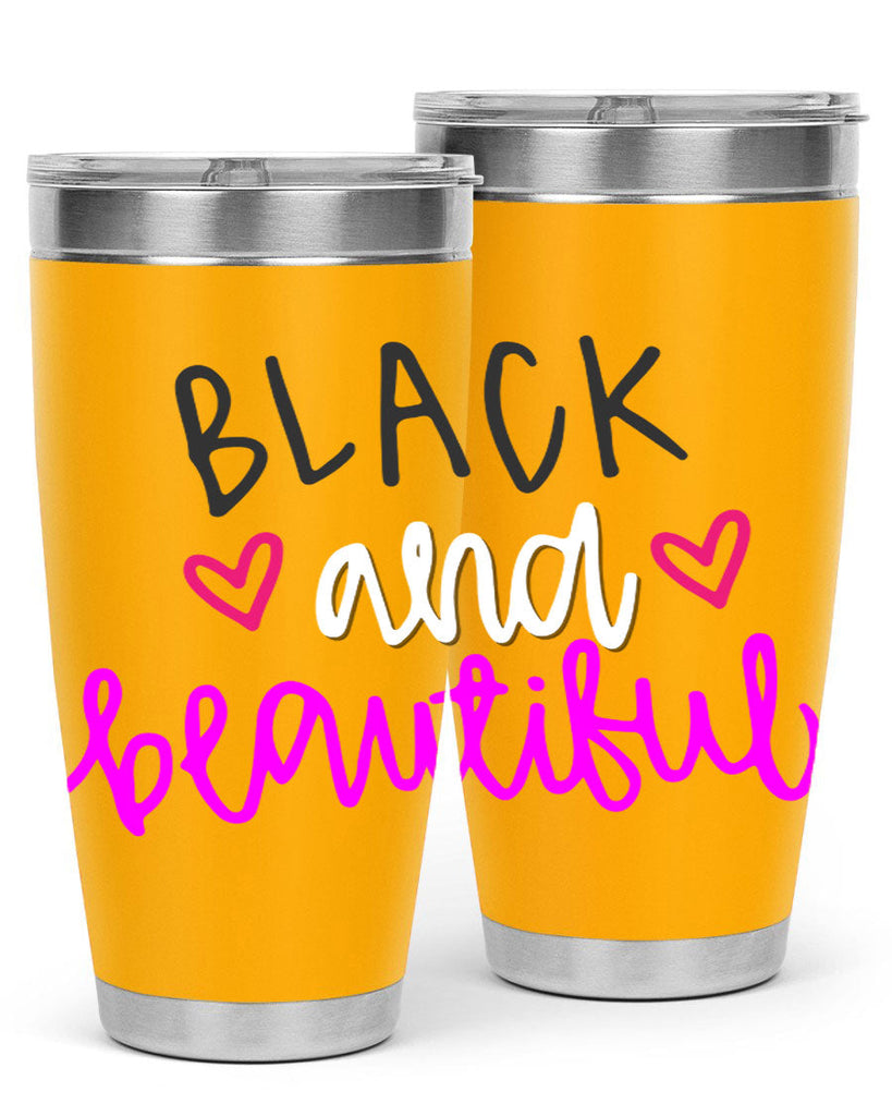 black and beautiful color 252#- black words phrases- Cotton Tank