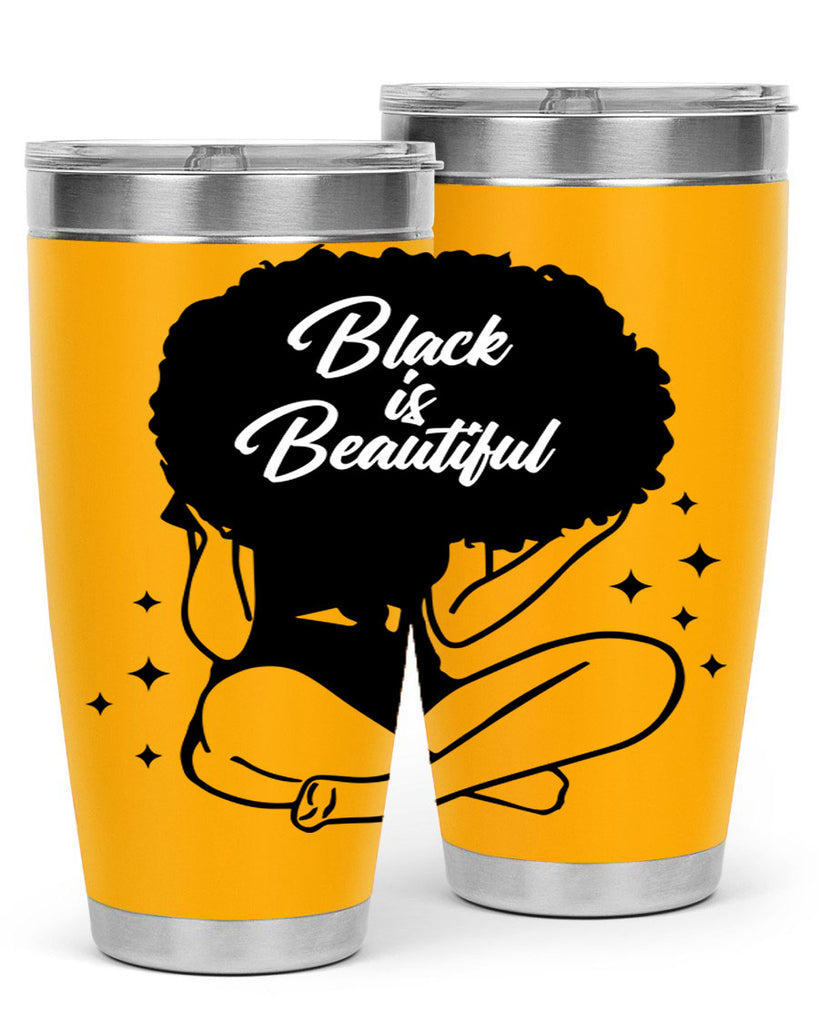 black is beautiful 15#- women-girls- Tumbler
