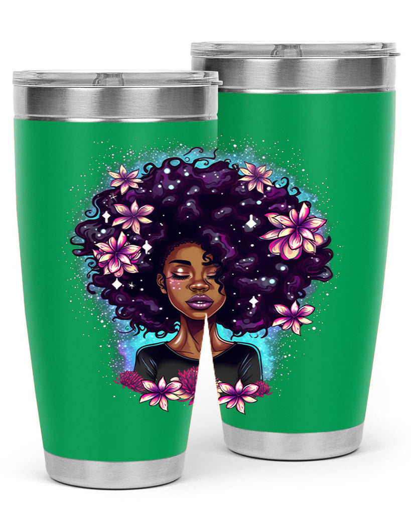 Sparkling Black Girl Design 3#- women-girls- Tumbler