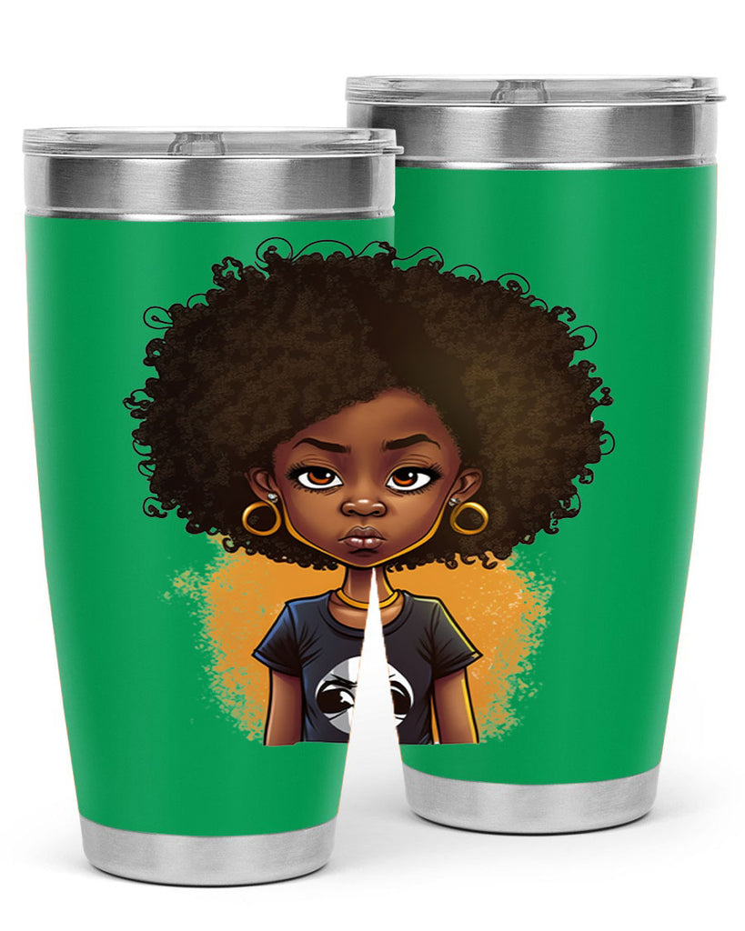 Sparkling Black Girl Design 8#- women-girls- Tumbler