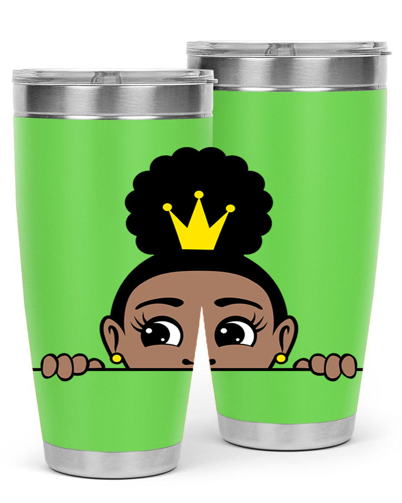 afro puff crown girl 1#- women-girls- Tumbler